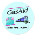 Take the train ! - Relief for GAS PAINS. stickers by stanrail Take the train ! - Relief for GAS PAINS. stickers