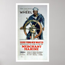 Take the Wheel - Merchant Marine (US02058) Posters