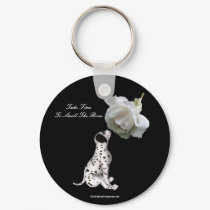 Take Time To Smell Roses Affirmation Keychain by SmilinEyesTreasures Take Time To Smell Roses Affirmation Keychain