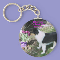 Take TimeTo Smell TheFlowers keychains