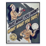Take What You Want, Want What You Take! Flyer Design