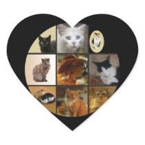 Take Your Cat to Work Day Heart Sticker
