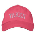TAKEN embroidered hats