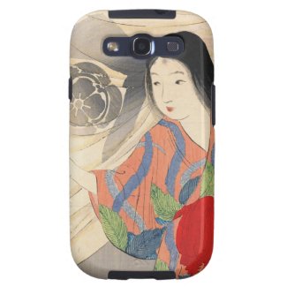Takeuchi Keishu Tora Gozen japanese vintage lady Samsung Galaxy SIII Cases