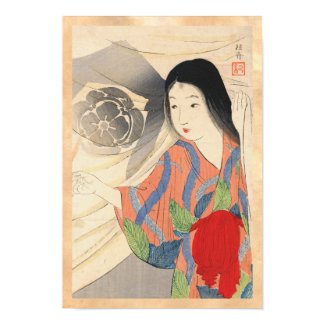 Takeuchi Keishu Tora Gozen japanese vintage lady Poster