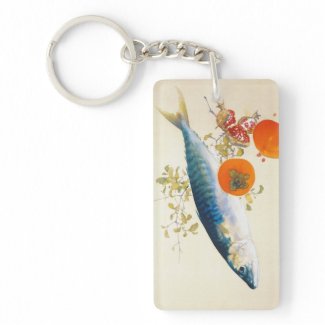 Takeuchi Seiho - Autumn Fattens Fish and Ripens Keychains