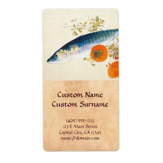 Takeuchi Seiho - Autumn Fattens Fish and Ripens Shipping Labels