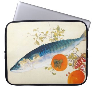 Takeuchi Seiho - Autumn Fattens Fish and Ripens Laptop Computer Sleeves