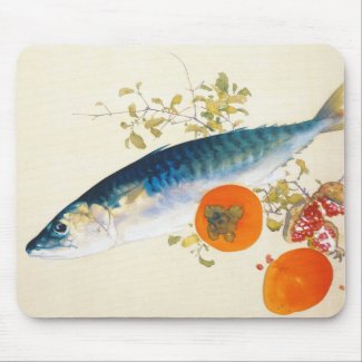 Takeuchi Seiho - Autumn Fattens Fish and Ripens Mousepads