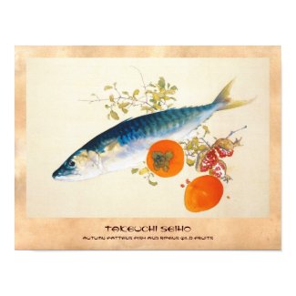 Takeuchi Seiho - Autumn Fattens Fish and Ripens Poster