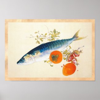 Takeuchi Seiho - Autumn Fattens Fish and Ripens Posters