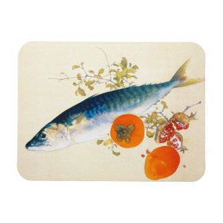 Takeuchi Seiho - Autumn Fattens Fish and Ripens Magnet