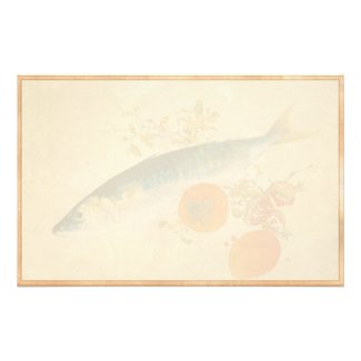 Takeuchi Seiho - Autumn Fattens Fish and Ripens Stationery Paper