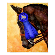 Taking Home the Blue (Horse) Fine Art Prints print