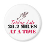 Taking Life 26.2 miles at a time magnets
