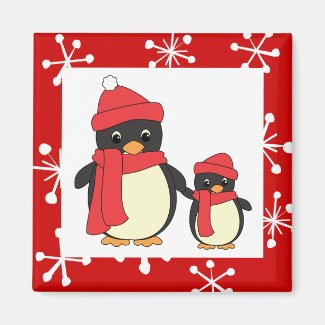 Taking Little Penguin for a Walk Magnets