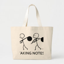 Taking Notes Canvas Bags