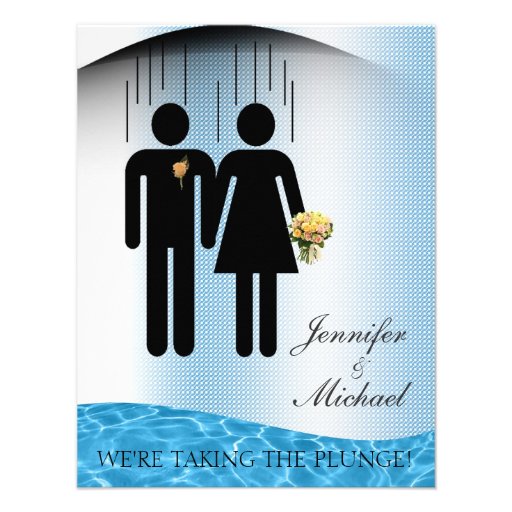 Taking the Plunge Custom Announcements