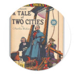 Tale of Two Cities Comic Round Stickers