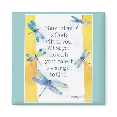 talent quote magnet by Tamathaa