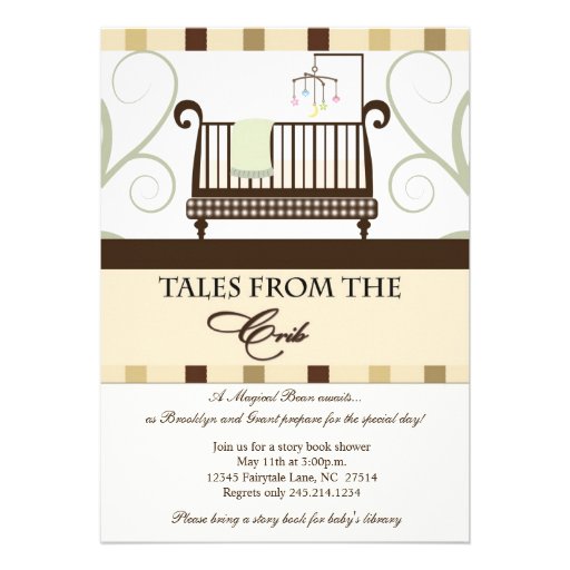 Tales from the Crib Storybook Shower Invitation