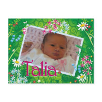 Talia Has Arrived postcards