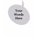 Talk Bubble Template t-shirts