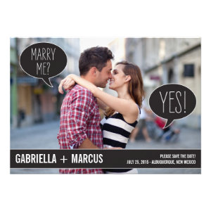 Talk Bubbles Wedding Save The Date Cards