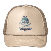 Talk Like A Pirate Crossbones Hats