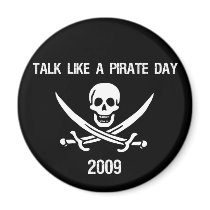 Talk Like A Pirate Day 2009 magnets by BoogieMonst Talk Like A Pirate Day 2009 magnets