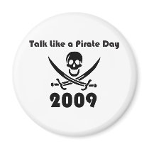 Talk Like A Pirate Day 2009 magnets by BoogieMonst Talk Like A Pirate Day 2009 magnets