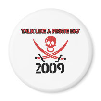 Talk Like A Pirate Day 2009 magnets by BoogieMonst Talk Like A Pirate Day 2009 magnets