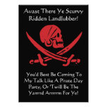 Talk Like A Pirate Day Party Invitations