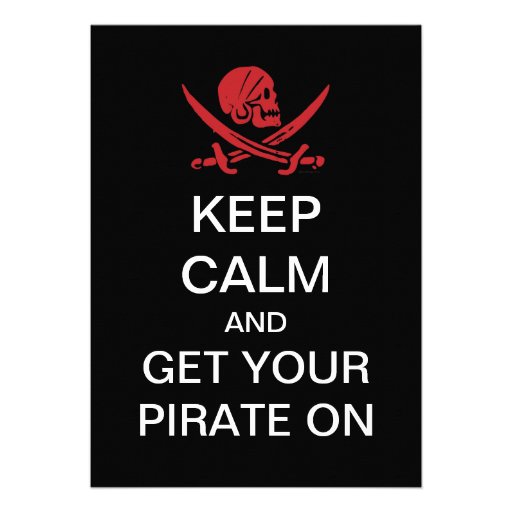 Talk Like A Pirate Day Party Invitations