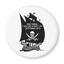 Talk Like A Pirate Day Ship Magnets