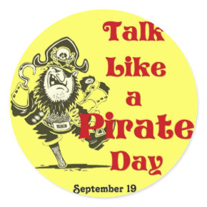 Talk Like a Pirate Day Sticker sticker