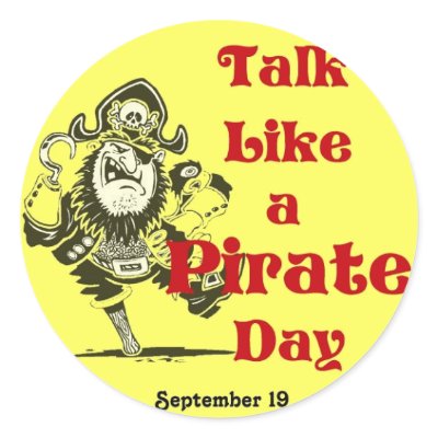 Talk Like a Pirate Day Sticker