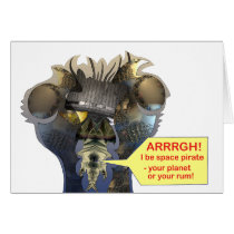 Talk like a space pirate. cards