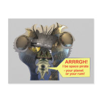 Talk like a space pirate postcards