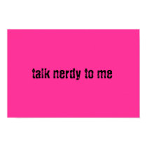 Talk Nerdy posters by lalaloupylou Talk Nerdy posters