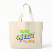Talk QWERTY to me, baby! Tote bag by cloverbelledesigns Talk QWERTY to me, baby! Tote bag