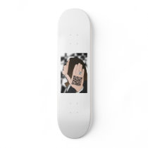 Talk to the hand, 'cause the QR code understands Skateboard Deck