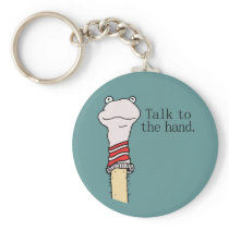 Talk to the Hand Key Chain