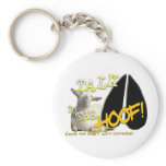 TALK TO THE HOOF! FUNNY GOAT SAYING KEYCHAIN