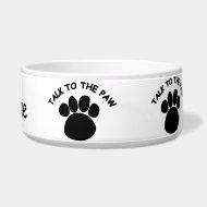 Talk to the Paw Dog Pet Bowl petbowl