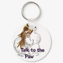 Talk to the Paw keychain