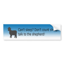 talk to the shepherd - Bumper Sticker bumper stickers