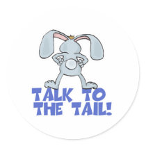 Talk to the Tail Bunny Rabbit stickers
