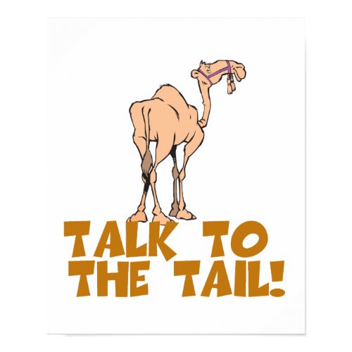 Talk to the Tail Camel print