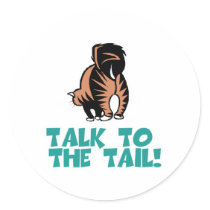 Talk to the Tail Cat stickers